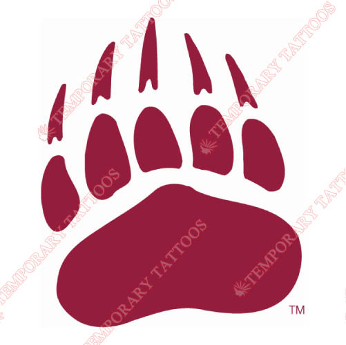 Montana Grizzlies Customize Temporary Tattoos Stickers NO.5169